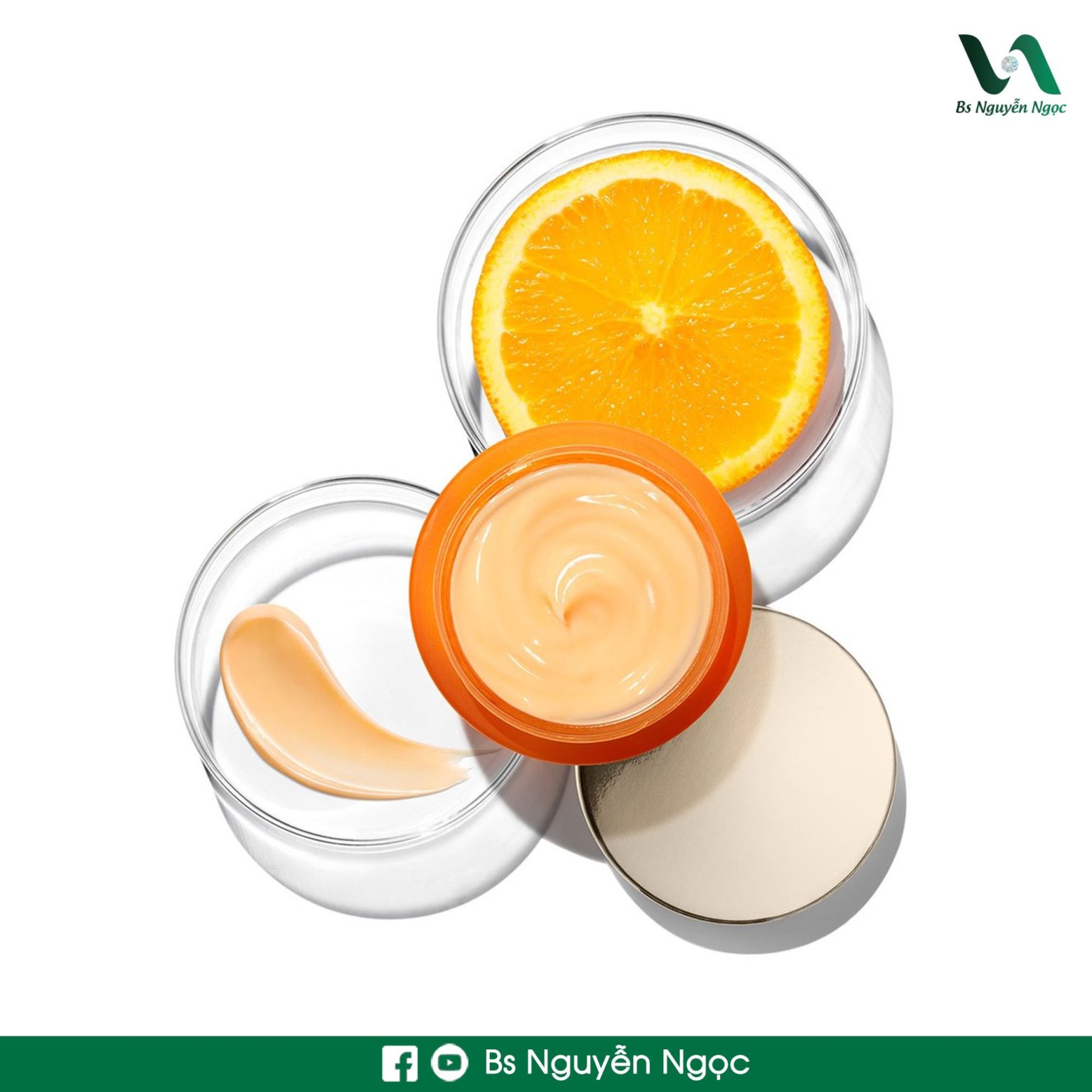 Cách dưỡng trắng da mặt bằng kem dưỡng vitamin C