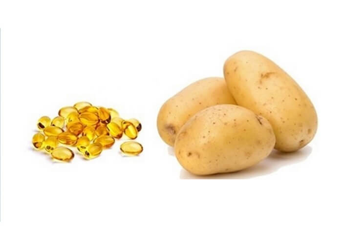 Công thức làm mặt nạ trị nám bằng khoai tây và vitamin E