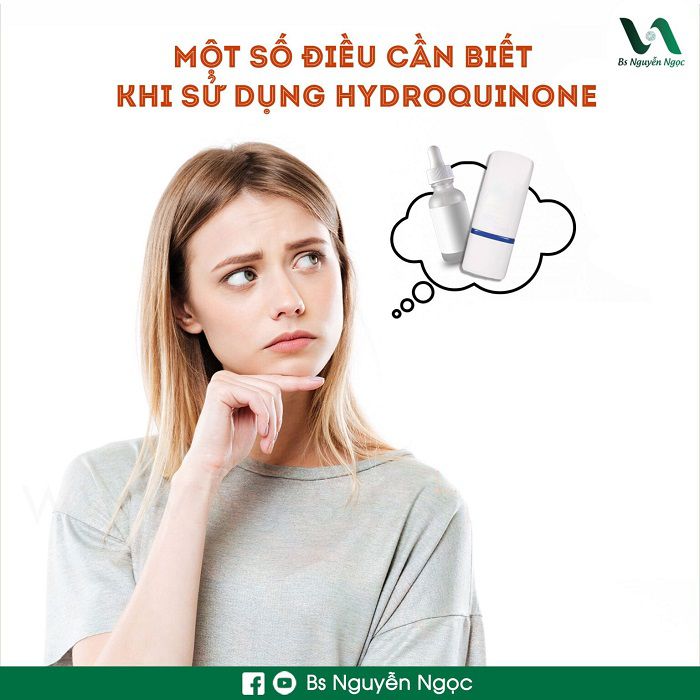 Một số điều cần chú ý khi sử dụng Hydroquinone