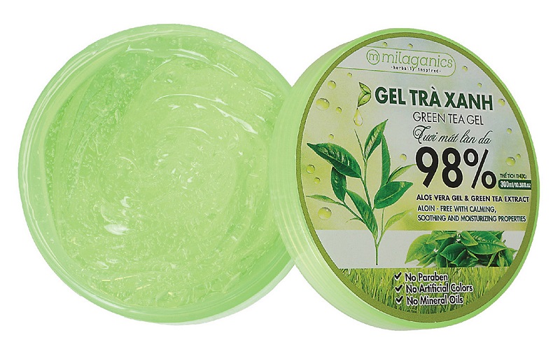 kem dưỡng ẩm dưới 100k Milaganics Green Tea Gel