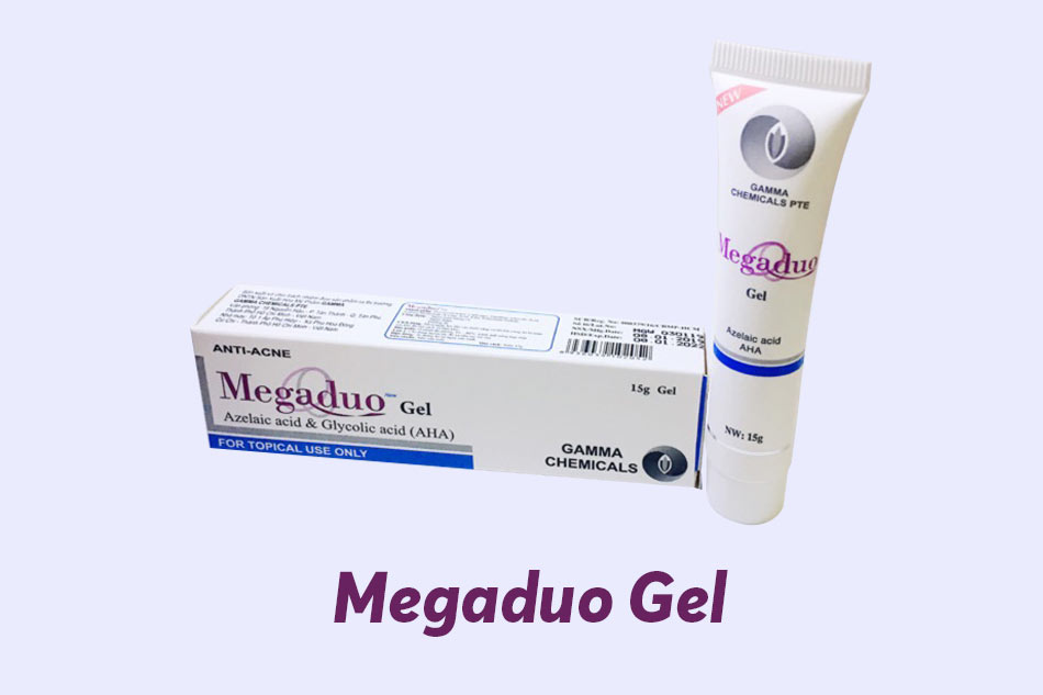 Megaduo có thành phần 2% Azelaic Acid và 0,1% Glycolic Acid,