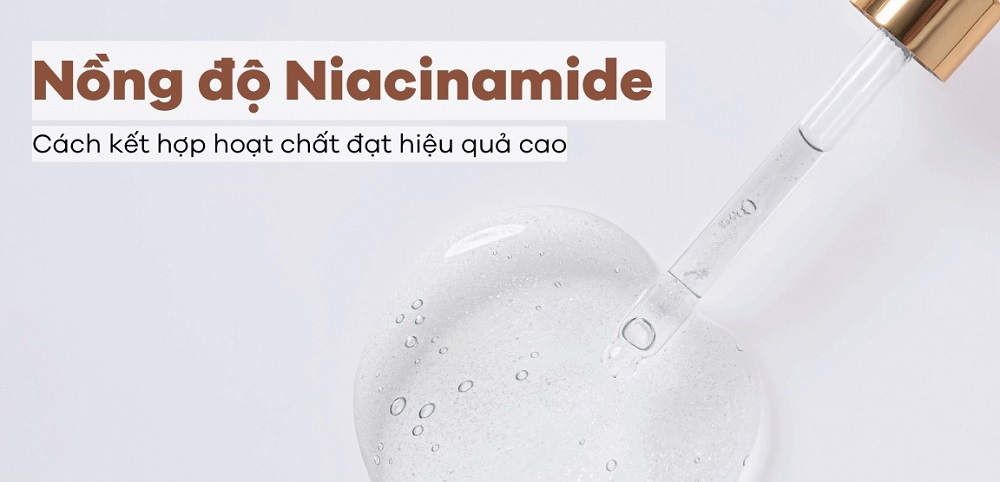 Nồng độ niacinamide có những mức nào?