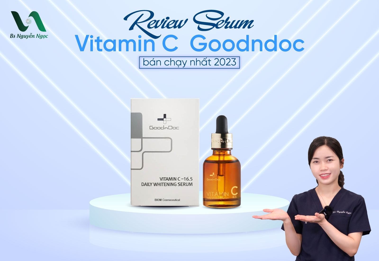 Review Serum Vitamin C Goodndoc bán chạy nhất 2023