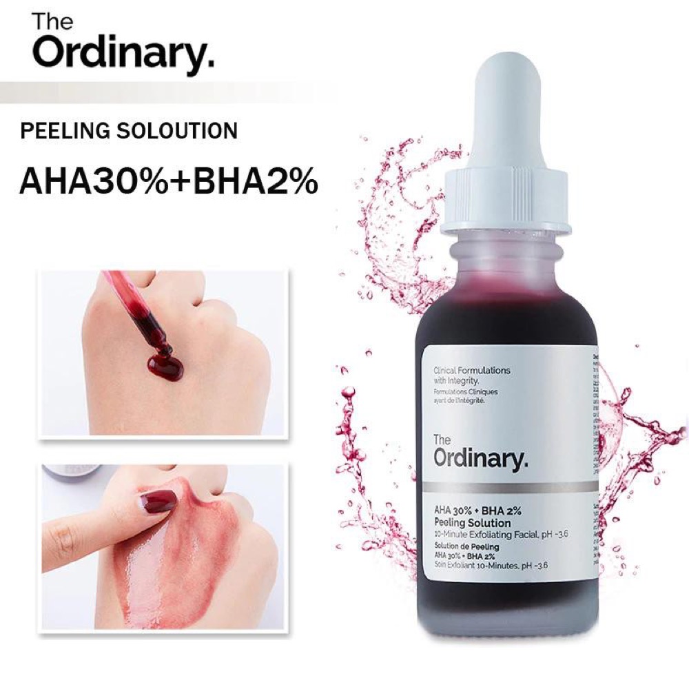 Review The Ordinary AHA 30 + BHA 2 Peeling Solution có đẩy mụn không?