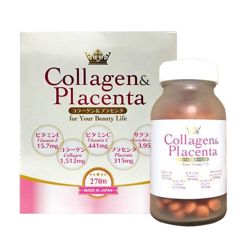 Viên uống collagen trị nám tàn nhang Placenta Nhật Bản